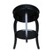 International Concepts Round Cambria  End Table, 18 W, 18 L, 24 in H, Wood, Black OT46-18R-18 - alternate 4